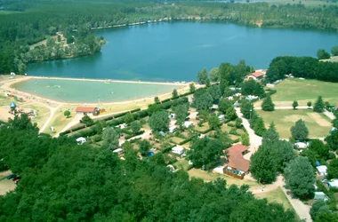 Vue aérienne de la base de loisirs