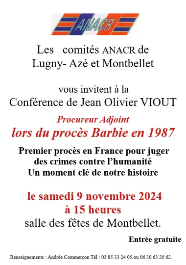 Conférence de l’ANACR