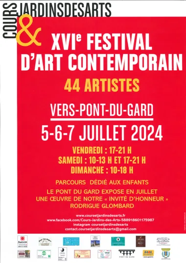 16e Festival d’art contemporain – Cours et Jardins des Arts