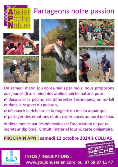 Atelier pêche nature pour les jeunes