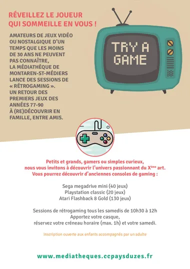 Try a game – session rétrogaming