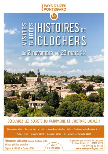 Visite guidée de Lussan – Histoires de Clochers