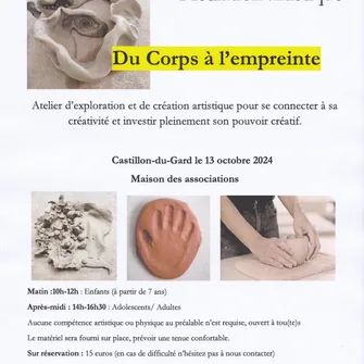 Atelier de médiation artistique – Du corps à l’empreinte