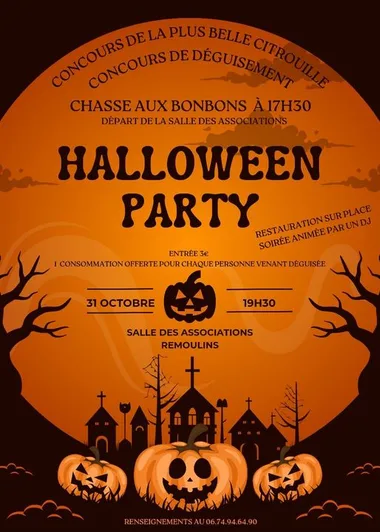 Chasse aux bonbons et Halloween Party