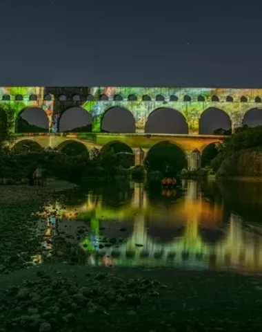 Les Merveilles du vivant – Spectacle son et lumières au Pont du Gard