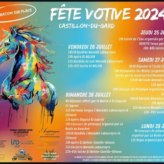 Fête votive à Castillon-du-Gard