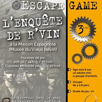 Escape game L’enquête de R’vin