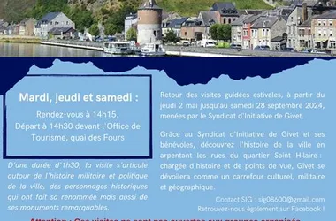 Visites guidées estivales de Givet