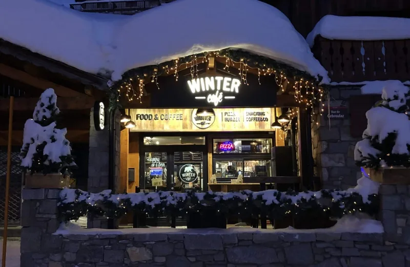 Café de invierno delantero