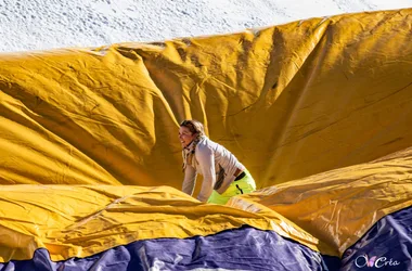 Big air bag valmeinier savoie france alpes