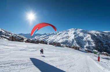 Parapente à ski avec l'ESF