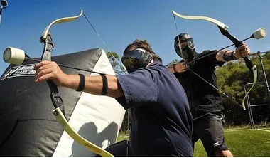 Archery Tag sur La place de Roche Noire