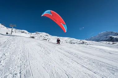 Ski-paragliding met het ESF