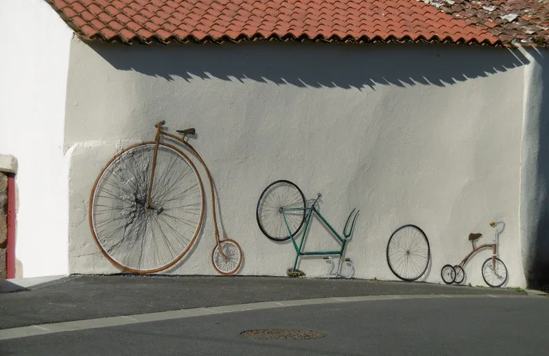 Cobertizo para bicicletas.