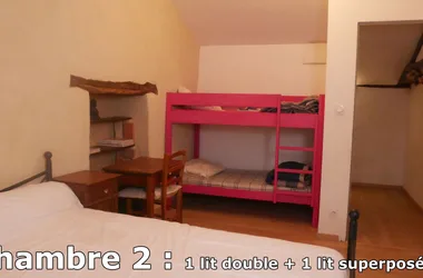 La Coltière_Chambre 2 lits superposés