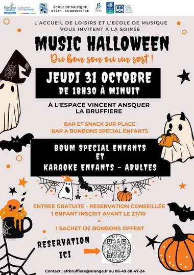 MUSIC HALLOWEEN “DU BON SON OU ON SORT”