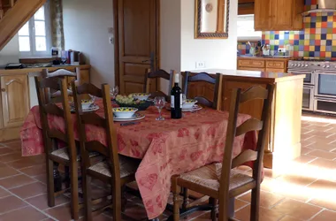The dining room table