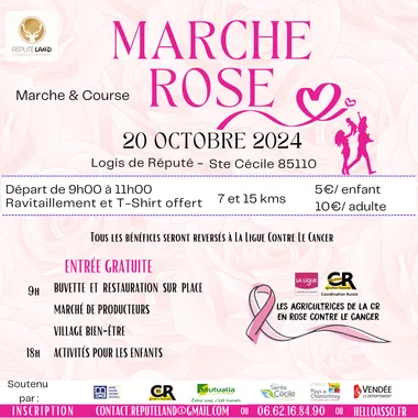 MARCHE ROSE AU LOGIS DE RÉPUTÉ