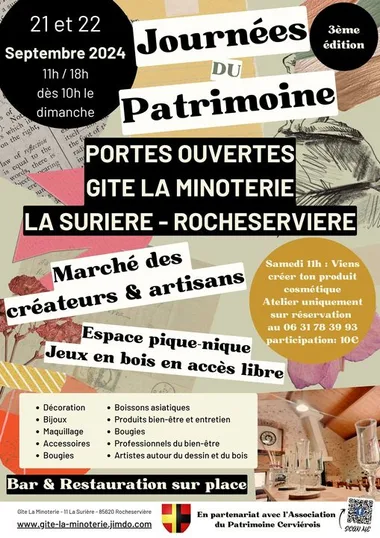 GITE DE LA MINOTERIE – Journées du Patrimoine