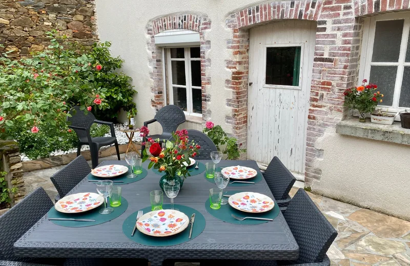 The charming little courtyard