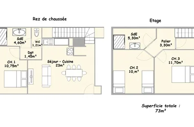 floor plan house surface