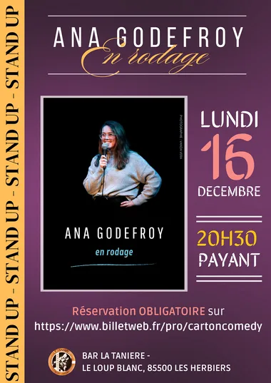 Stand Up Ana Godefroy en rodage – Les Herbiers